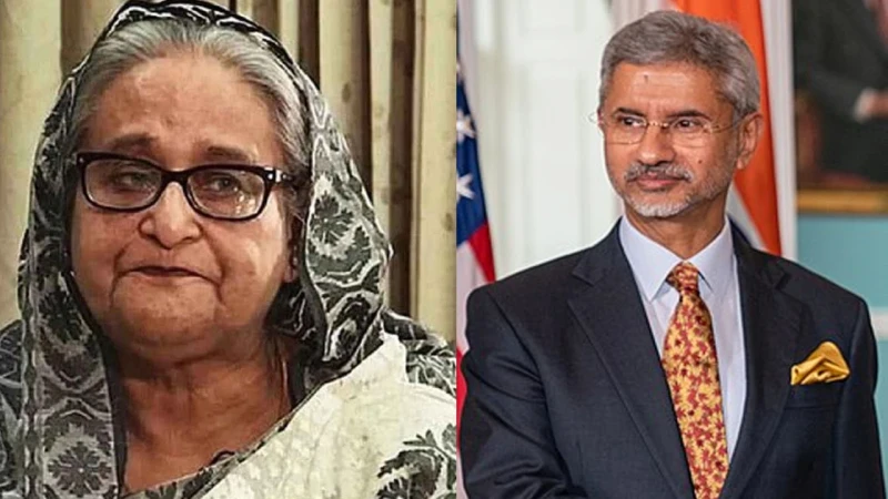 ভারতে থাকা নিয়ে সিদ্ধান্ত হাসিনাকেই নিতে হবে: বললেন জয়শঙ্কর